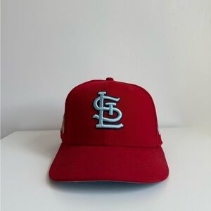 Red New Era Fitted Baseball Cap